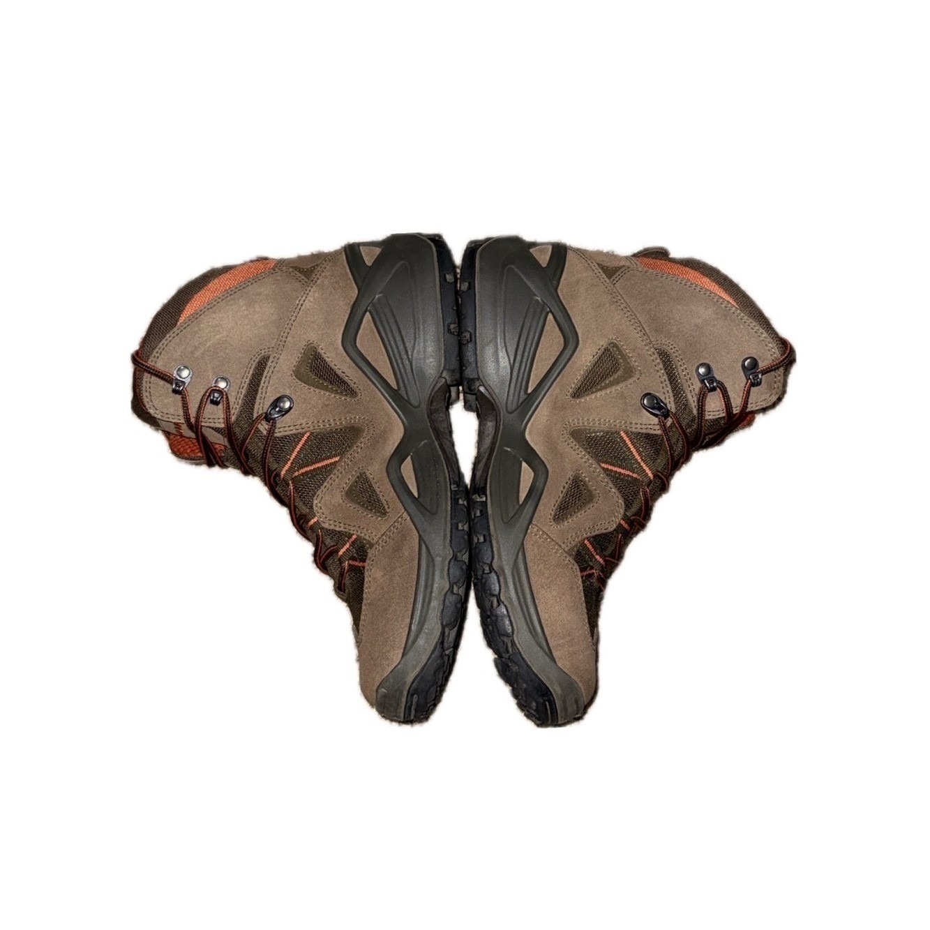 Lowa Zephyr Mid Hiking Boots Nubuck Trail Outdoor Brown Orange | Men's Us 9 — image 4 of 8